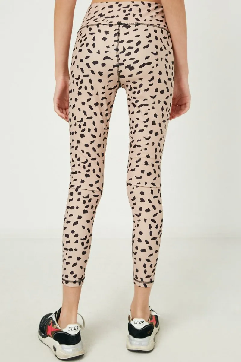 abstract dotted active legging