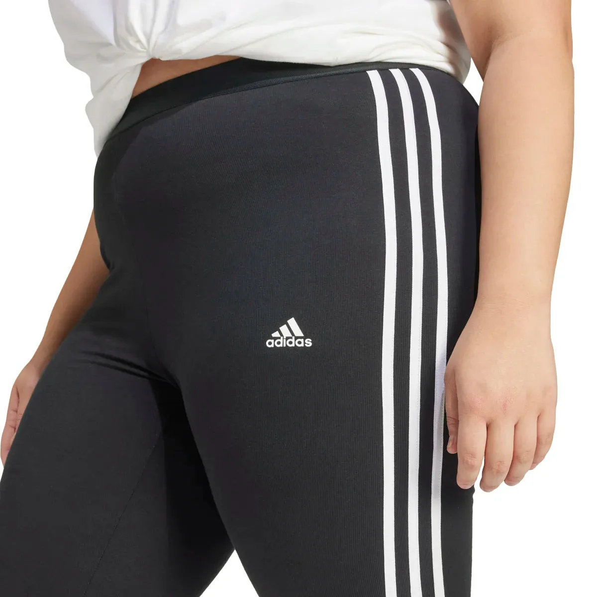 adidas Women's Essentials 3-Stripes Leggings (Plus Size)