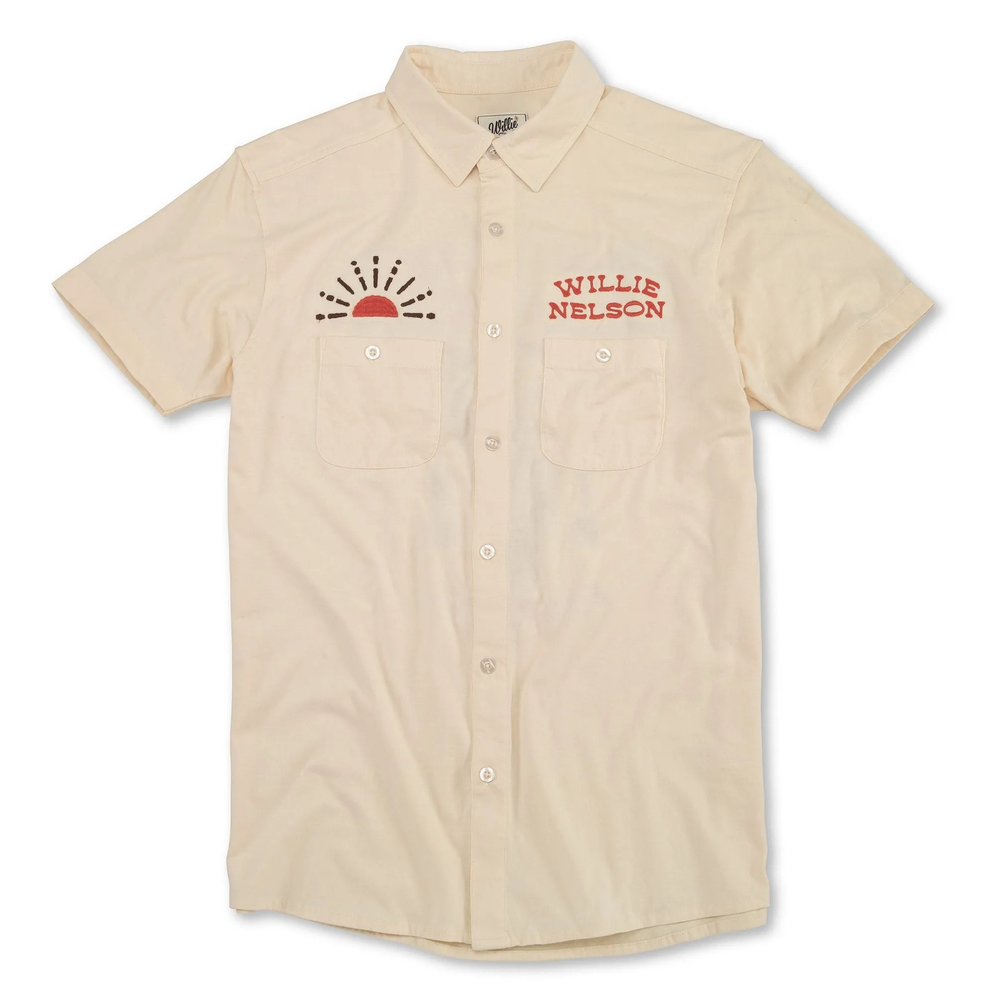 American Needle Willie Nelson Brew Master Shirt in Cream