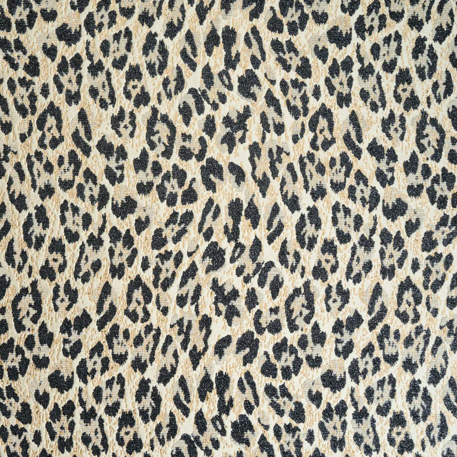 Animal Heavy Cotton Blend Metallic Brocade