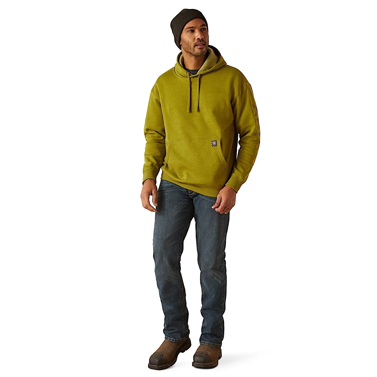 Ariat Men's Rebar Graphic Hoodie - Going Green Heather