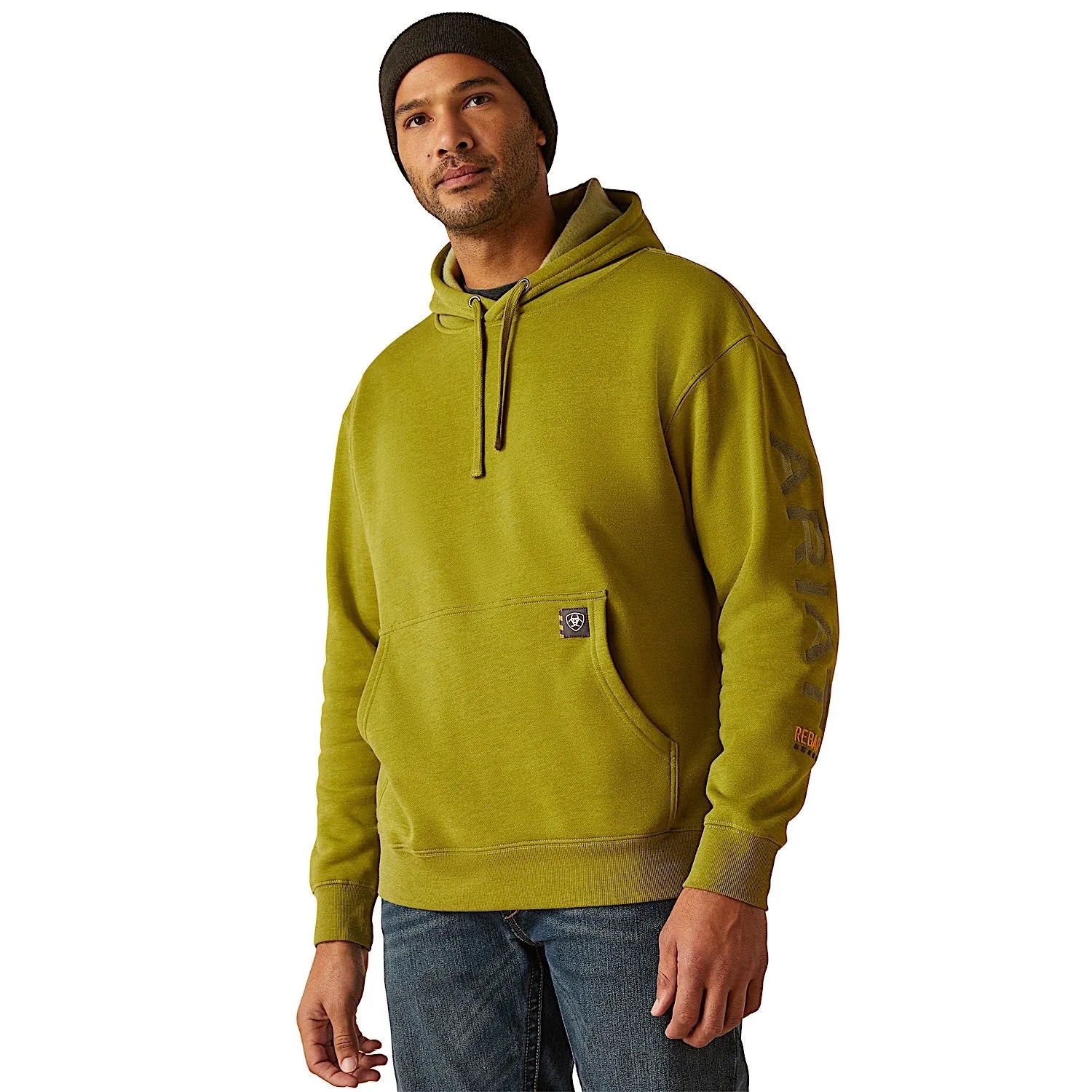 Ariat Men's Rebar Graphic Hoodie - Going Green Heather