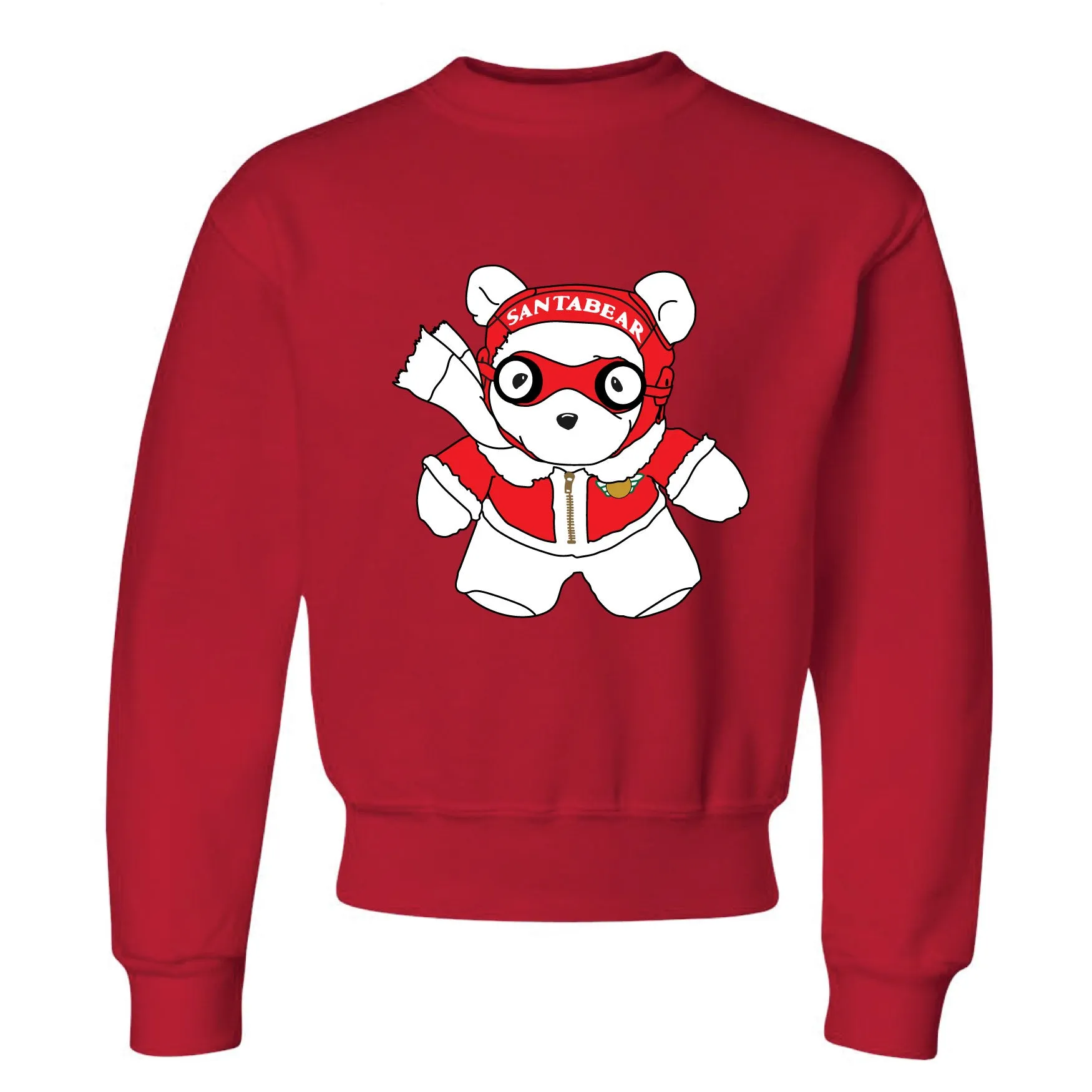 Aviator Santa Bear Minnesota Toddler Sweatshirt