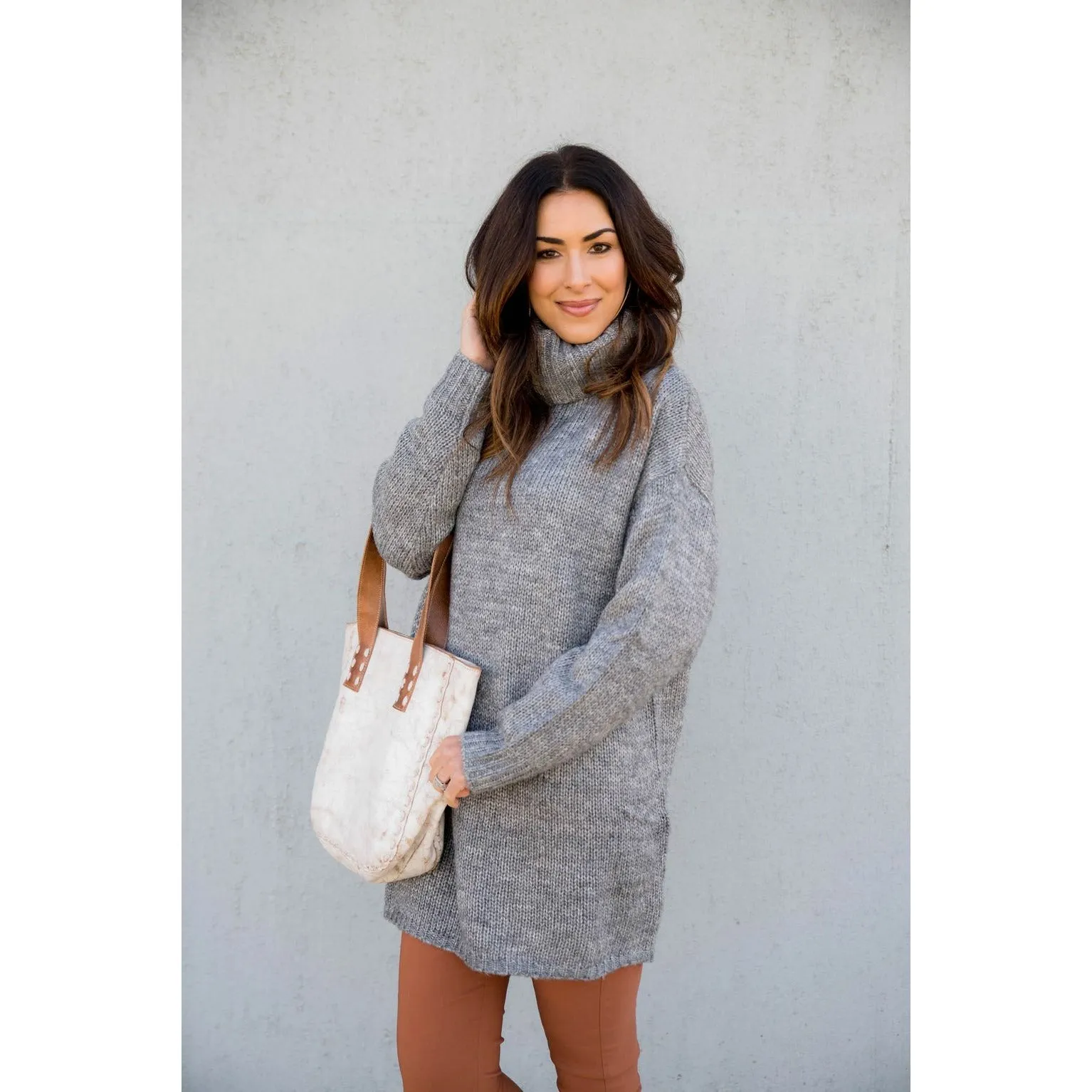 Basic Knit Sweater Tunic