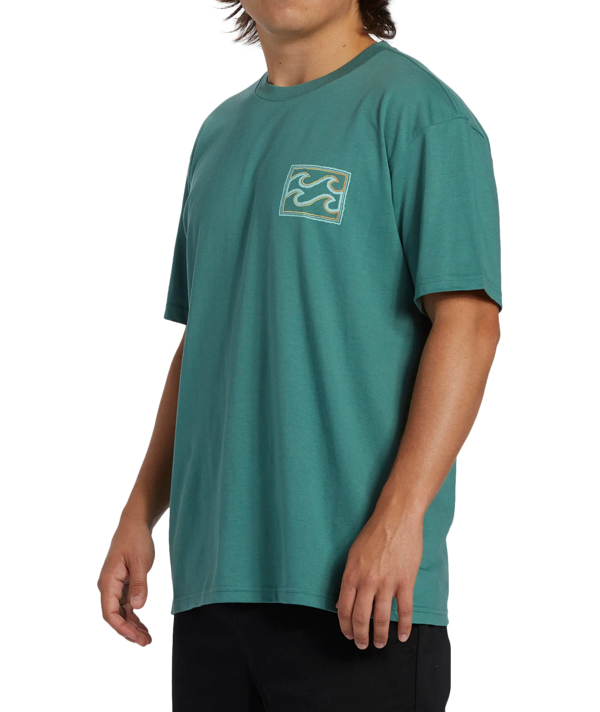 Billabong Mens Crayon Wave Short Sleeve T-Shirt