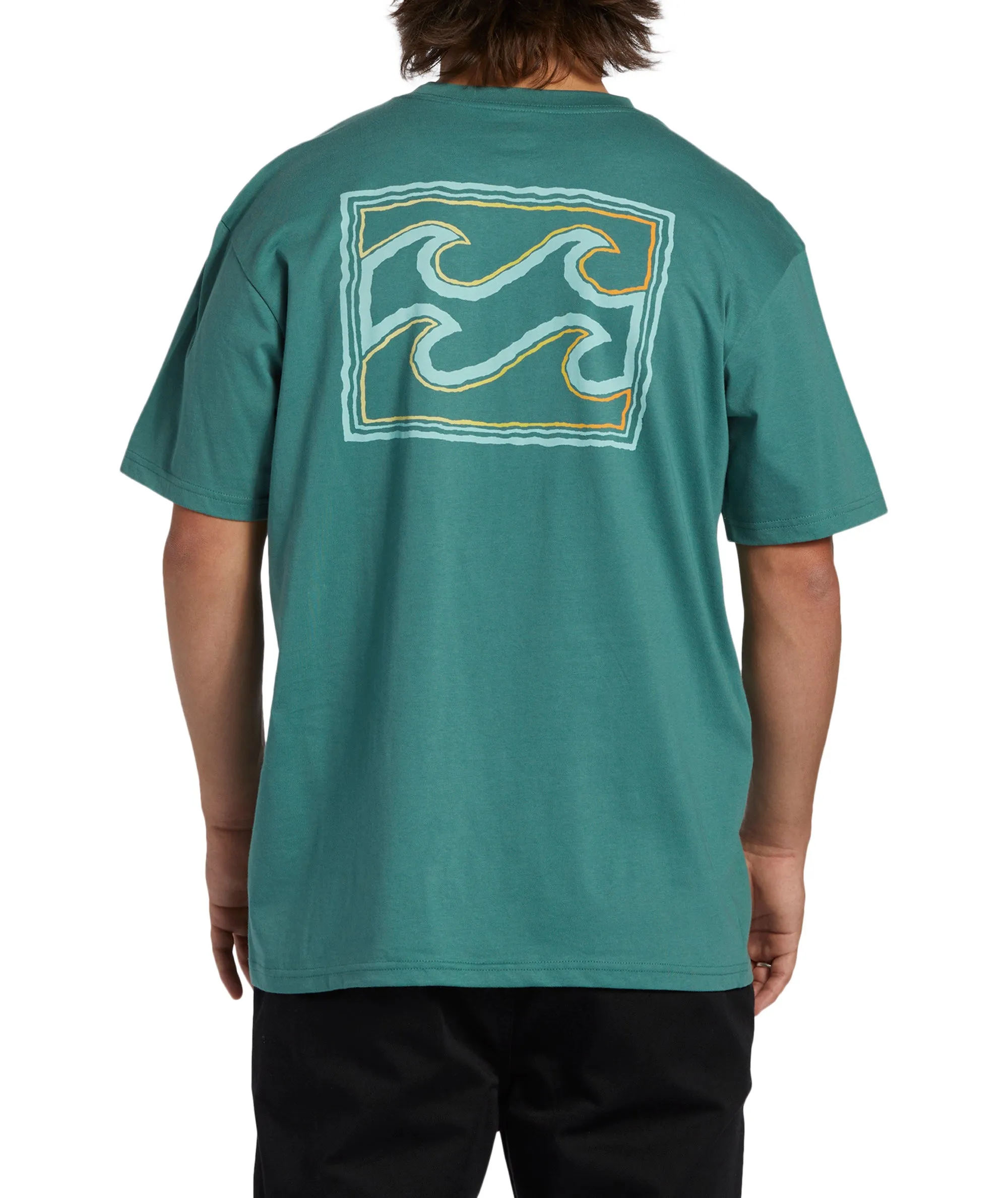 Billabong Mens Crayon Wave Short Sleeve T-Shirt