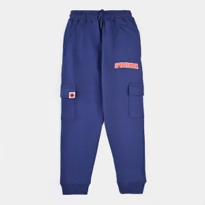 Boys Cotton Terry Pyjama-Navy Blue