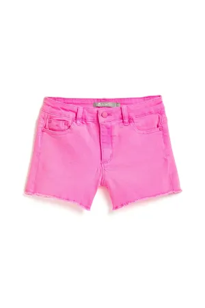 Brittany - Neon Color Fray Hem Shorts