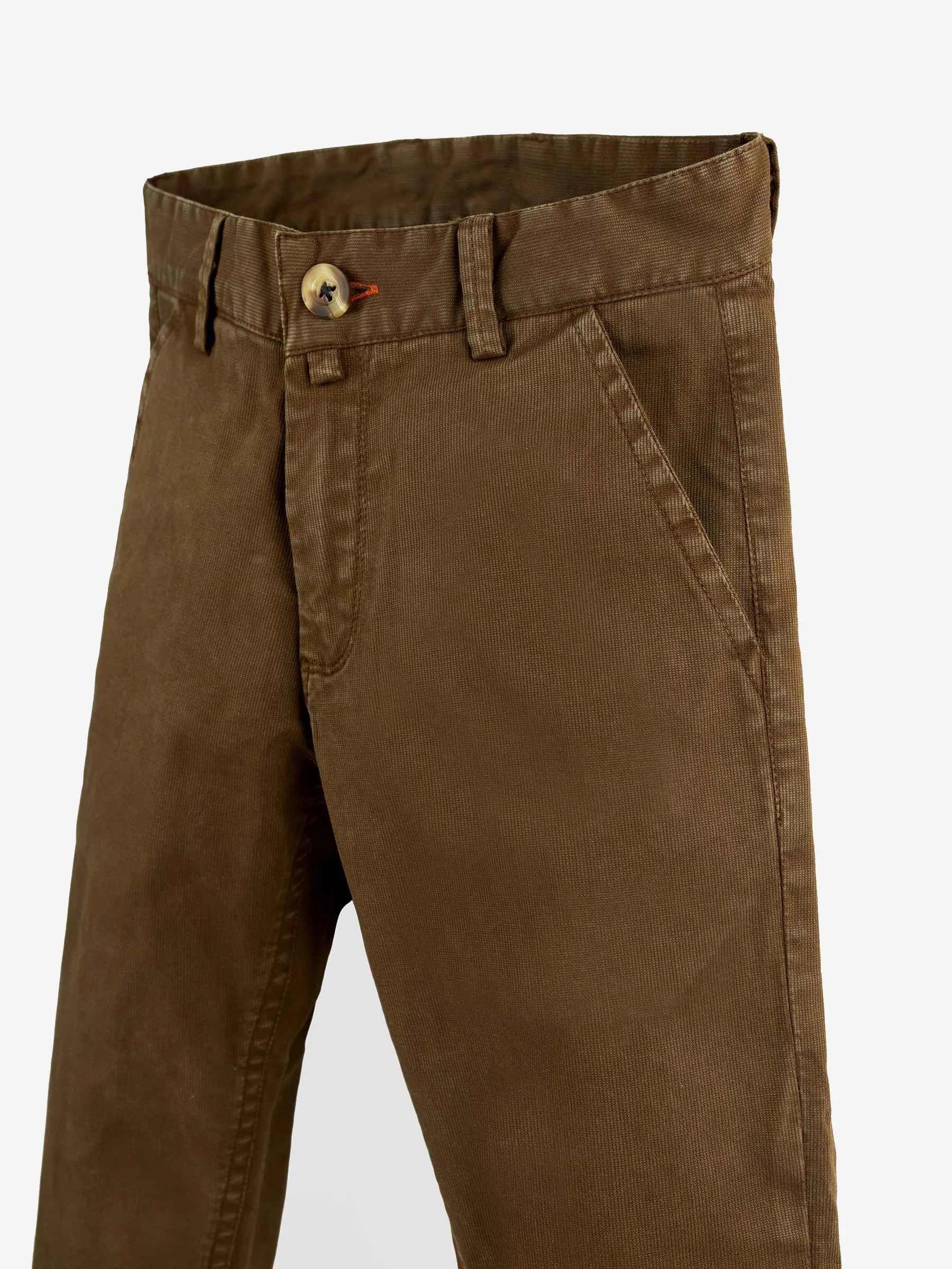 Brown Structured Trouser