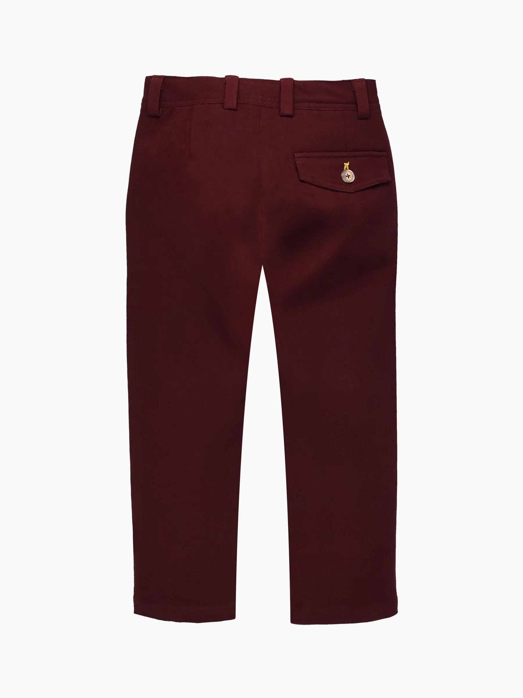 Burgundy Casual Trouser