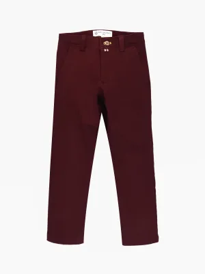 Burgundy Casual Trouser