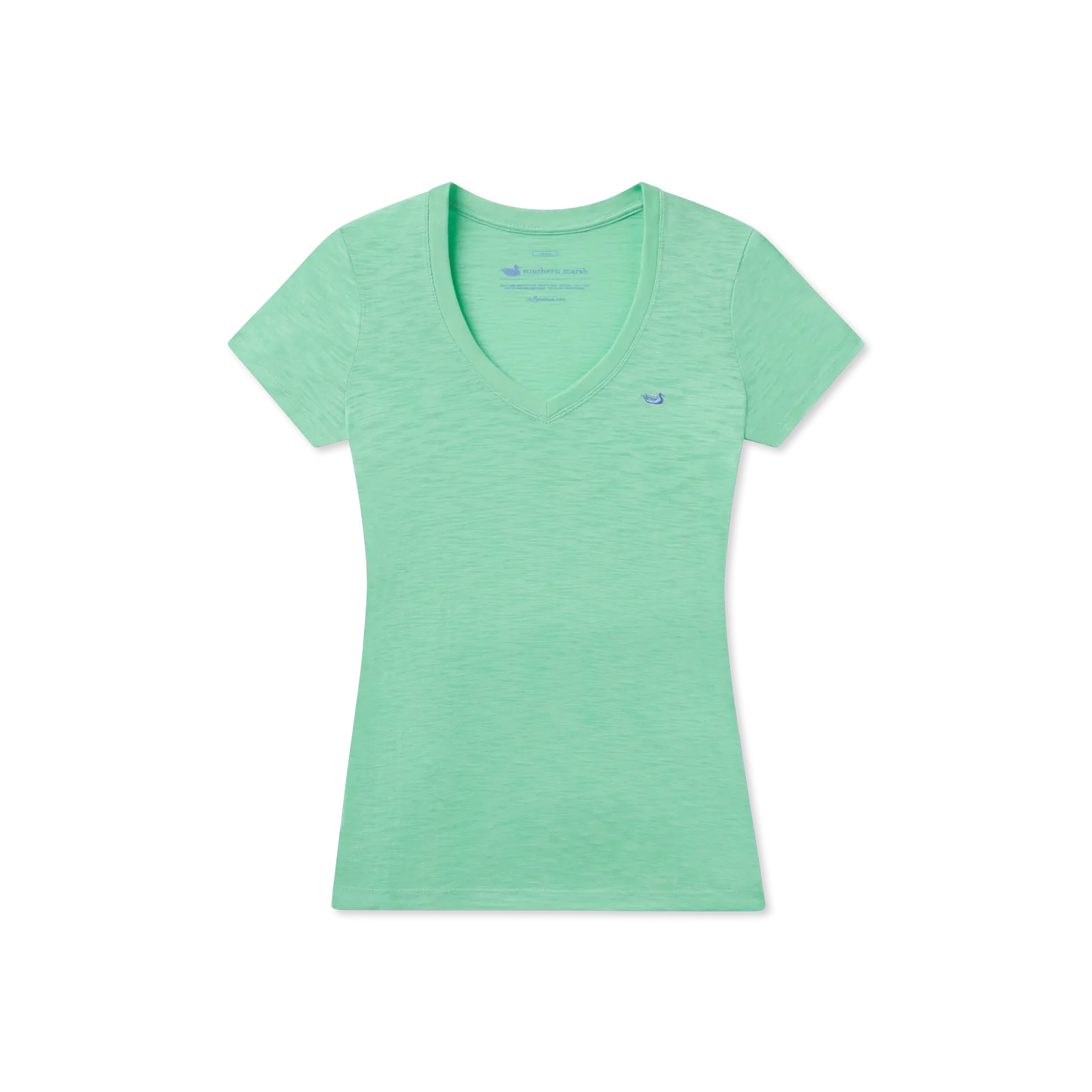 Caroline V-Neck Tee - Slub