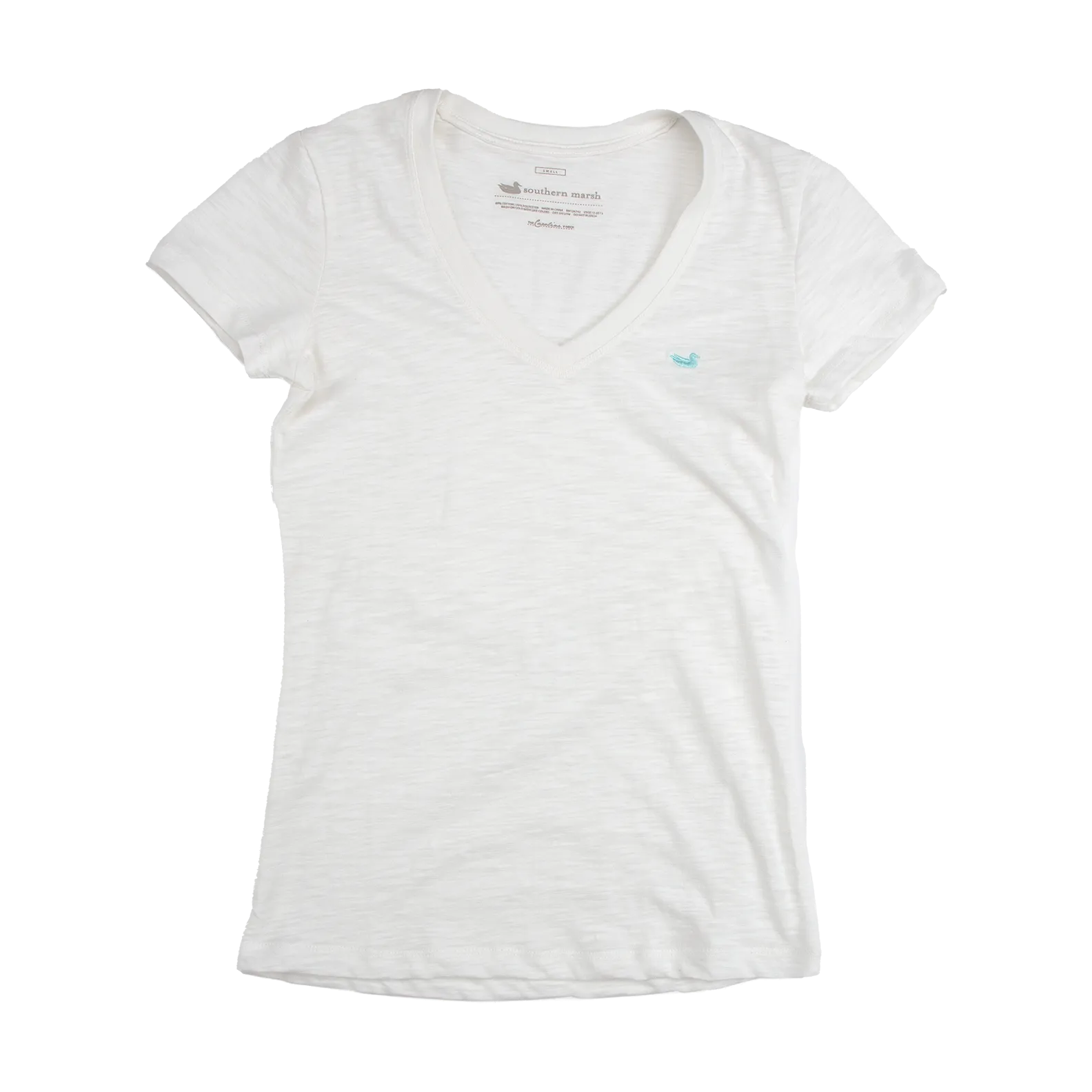 Caroline V-Neck Tee - Slub