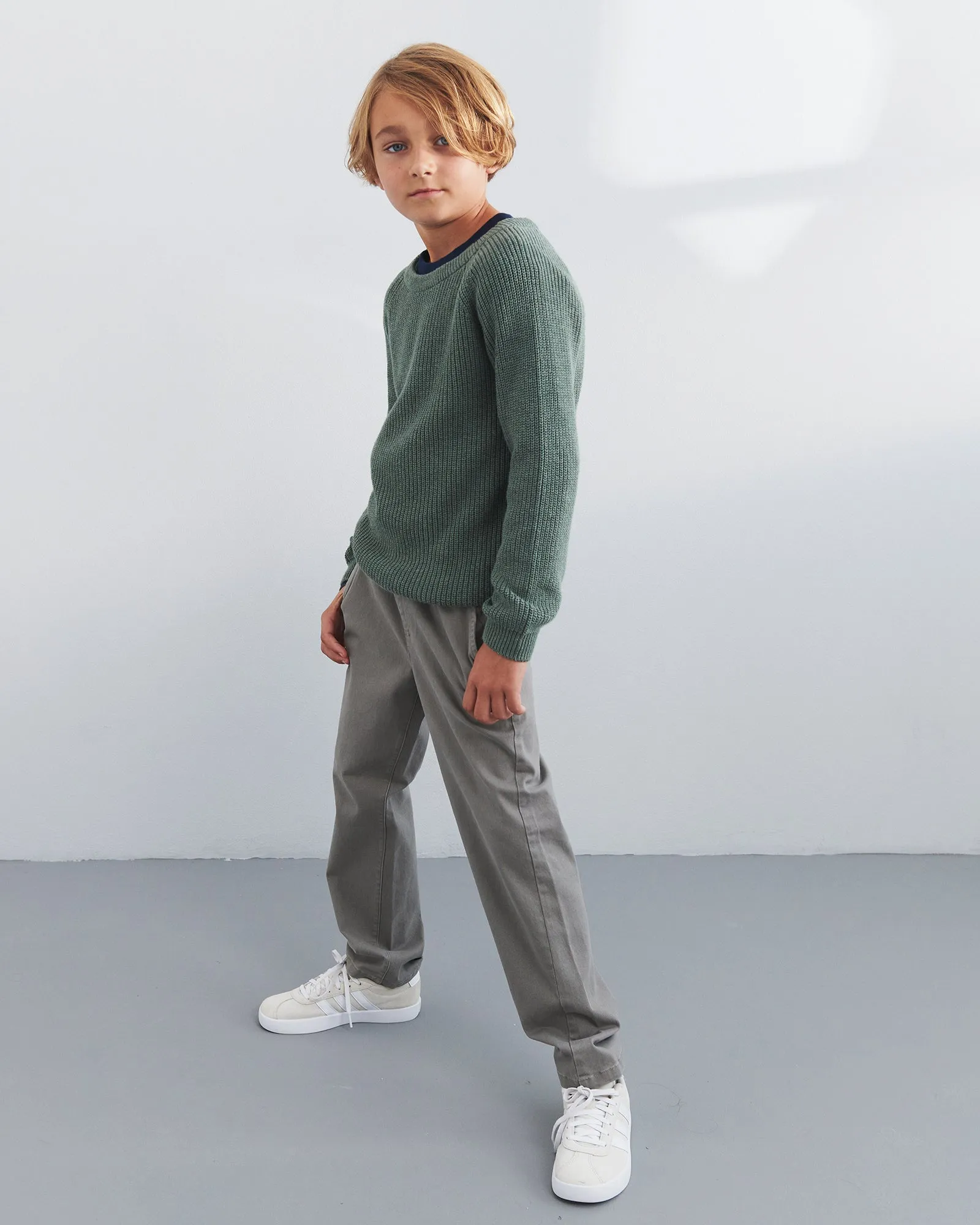 Casual Pull-on Chinos - Tween - Grey