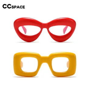 CCspace Unisex Full Rim Acetate Cat Eye Or Square Eyeglasses 55579