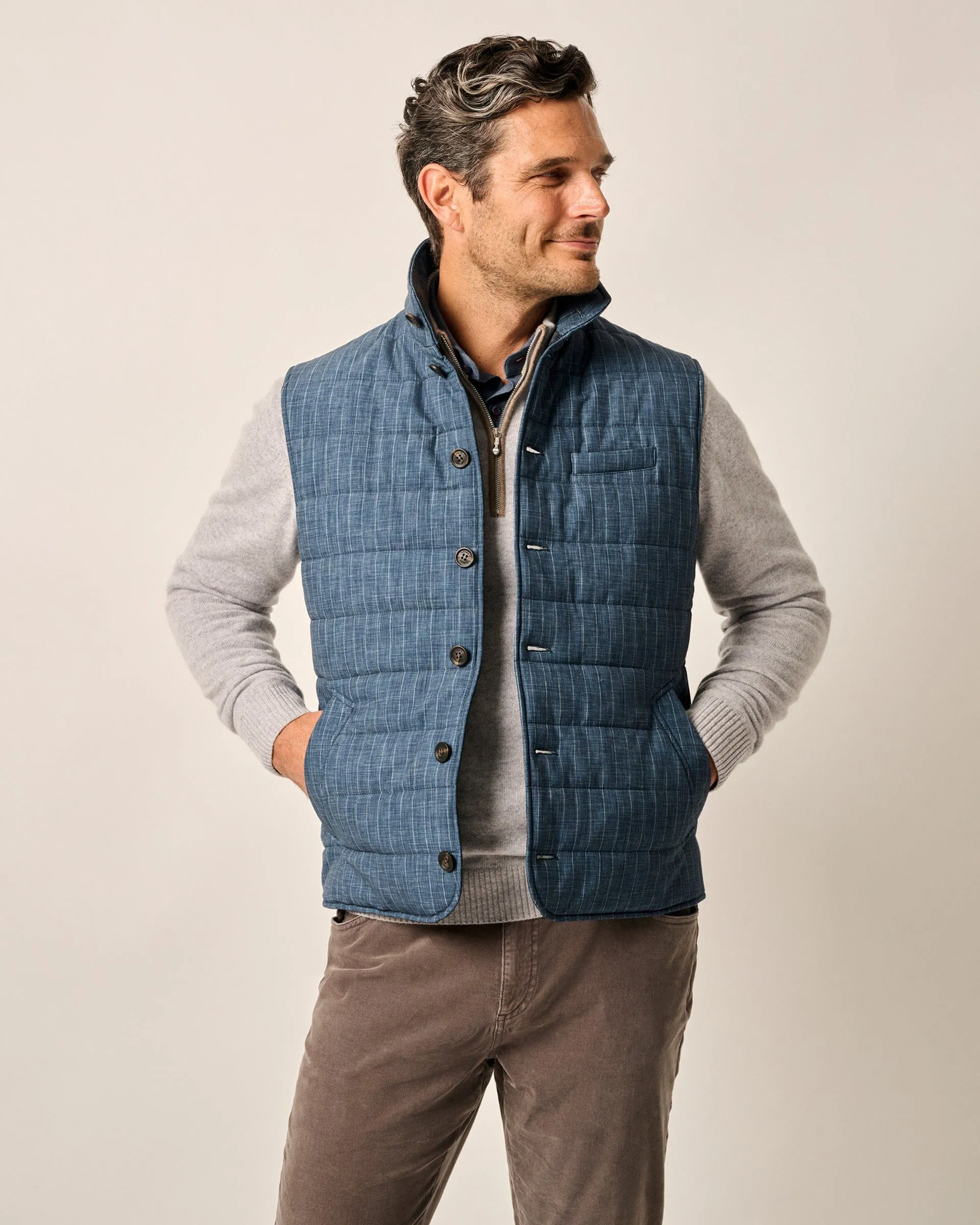 Craig Button-Down Puffer Vest