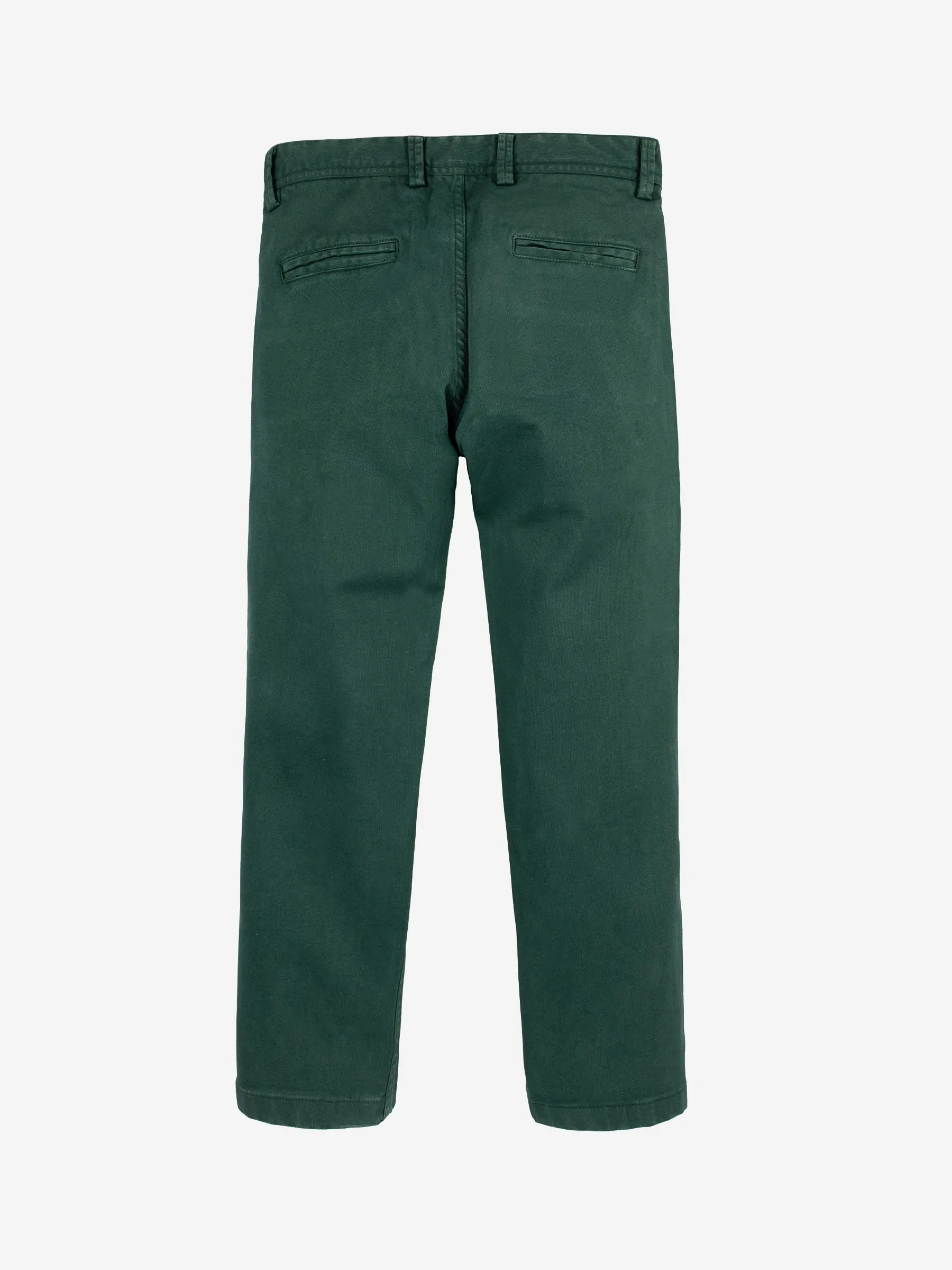 Dark Green Structured Trouser