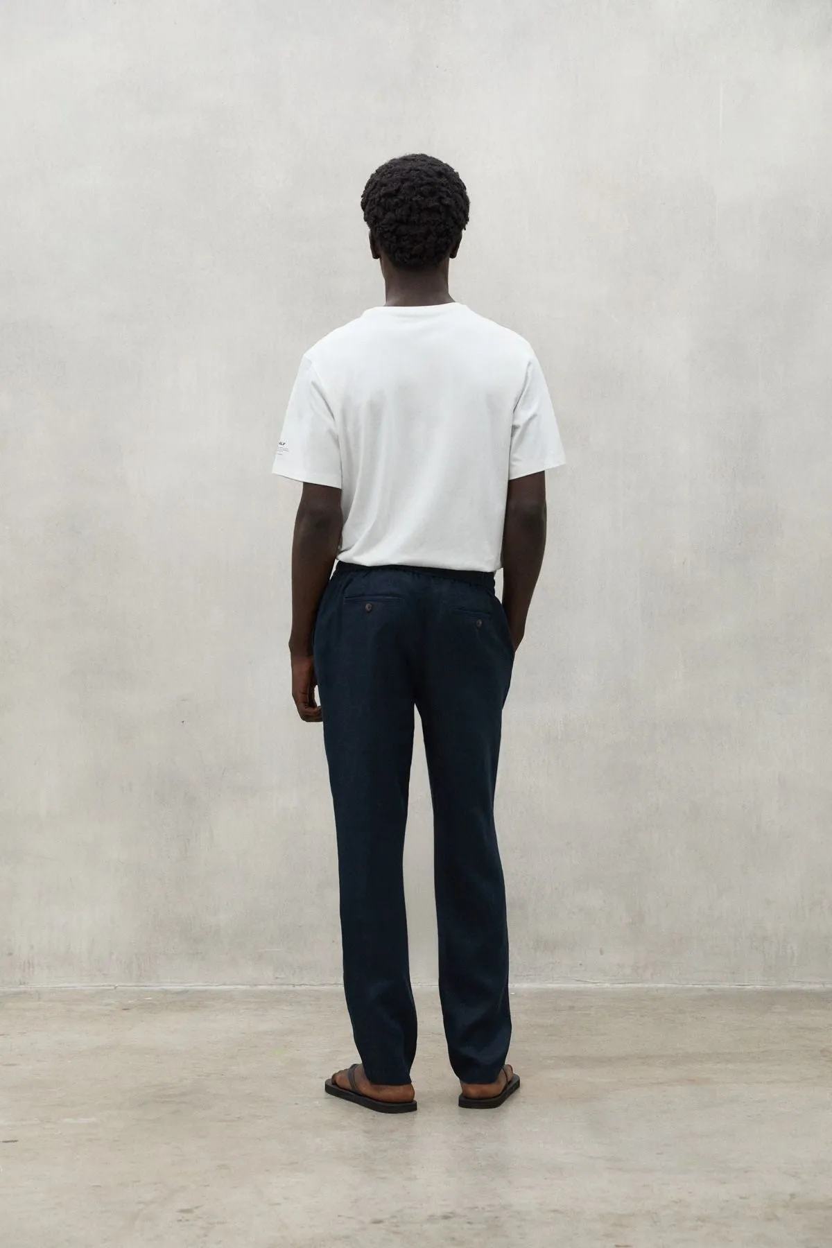 Deep Navy Ethica Linen Pants Ecoalf