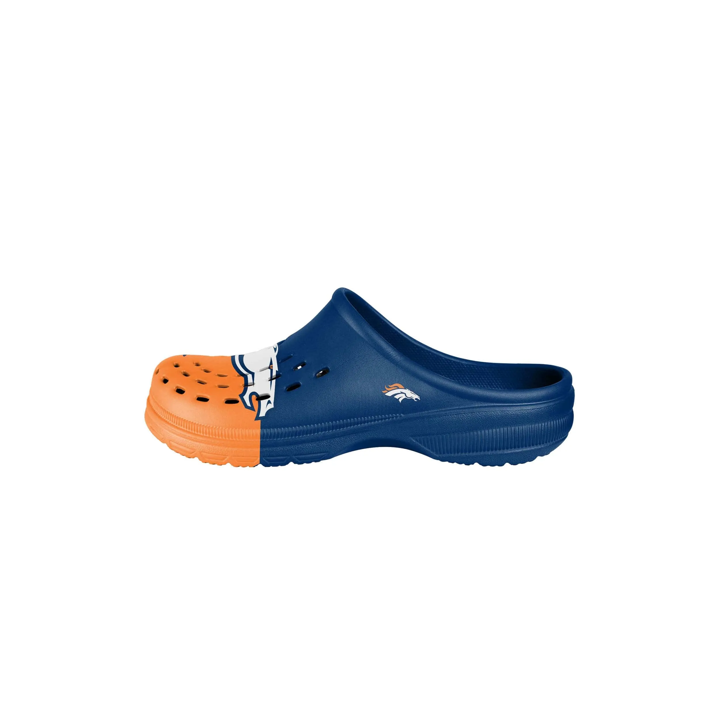 Denver Broncos NFL Youth Colorblock Big Logo Clog