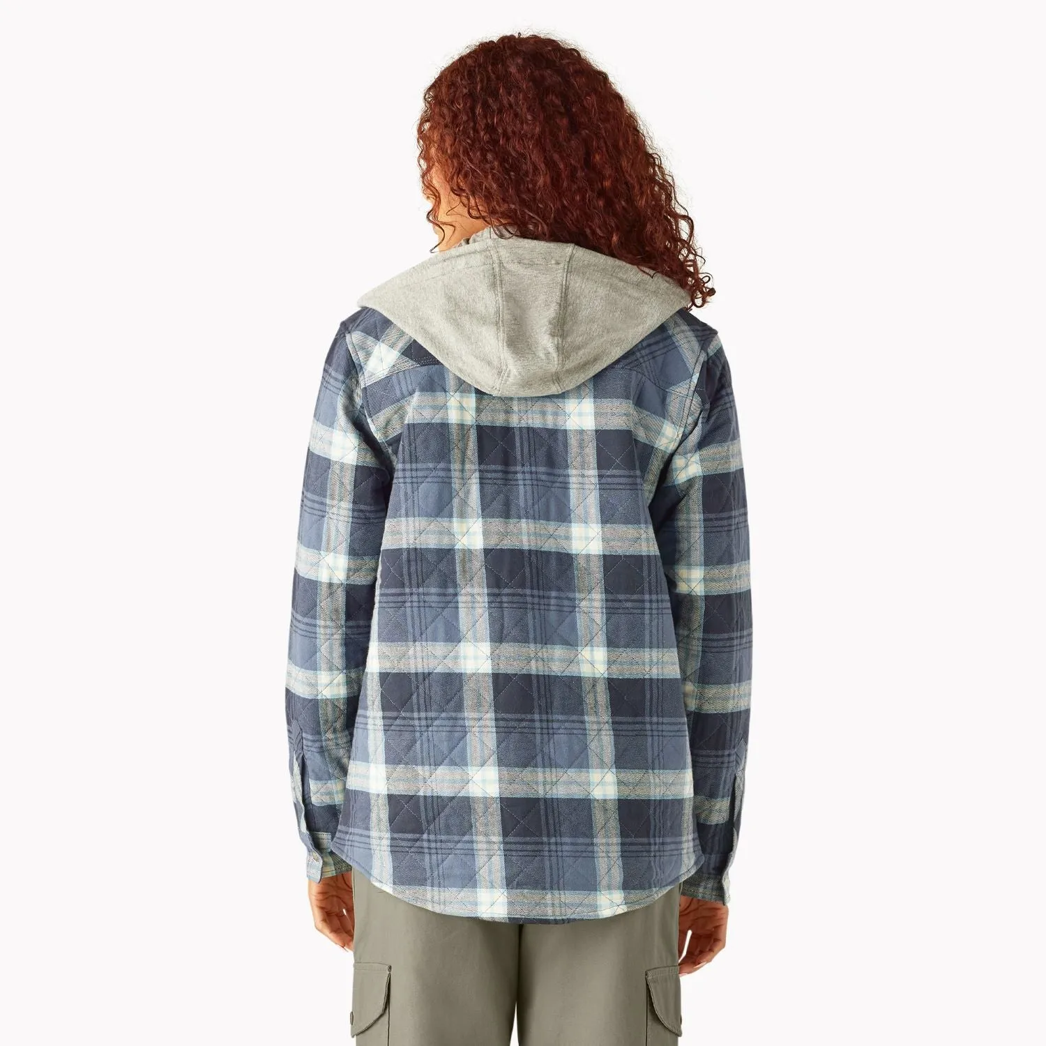 Dickies Women's Hooded Flannel Shirt Jac