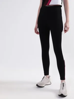 DKNY Women Black Solid Regular Fit Leggings