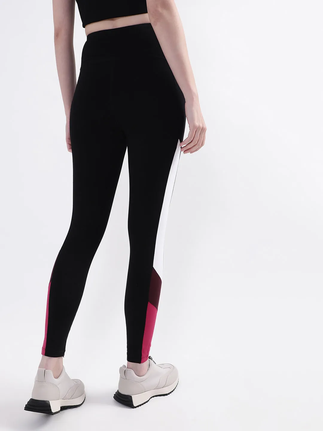 DKNY Women Black Solid Regular Fit Leggings