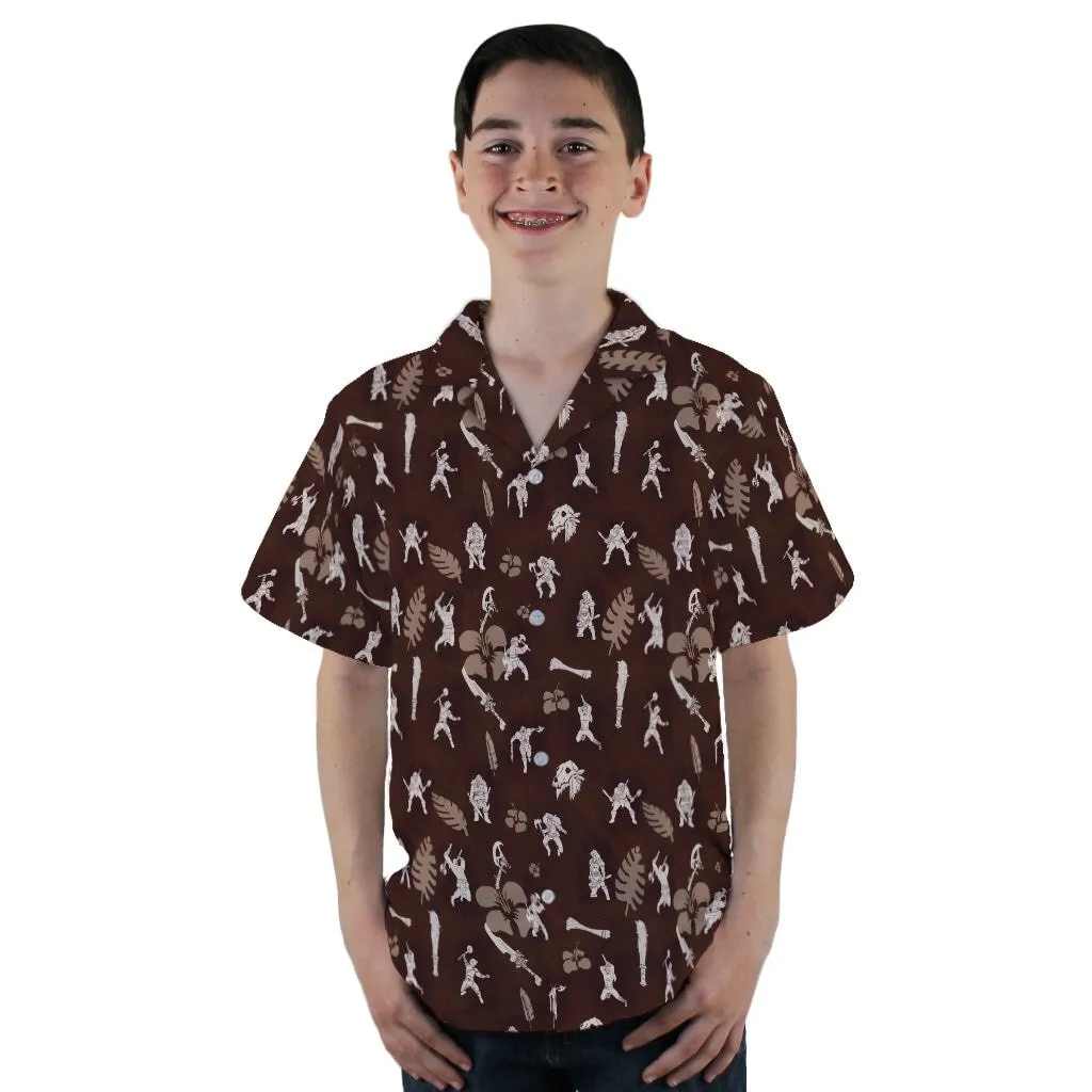 Dnd Barbarian Class Hawaiian Youth Hawaiian Shirt