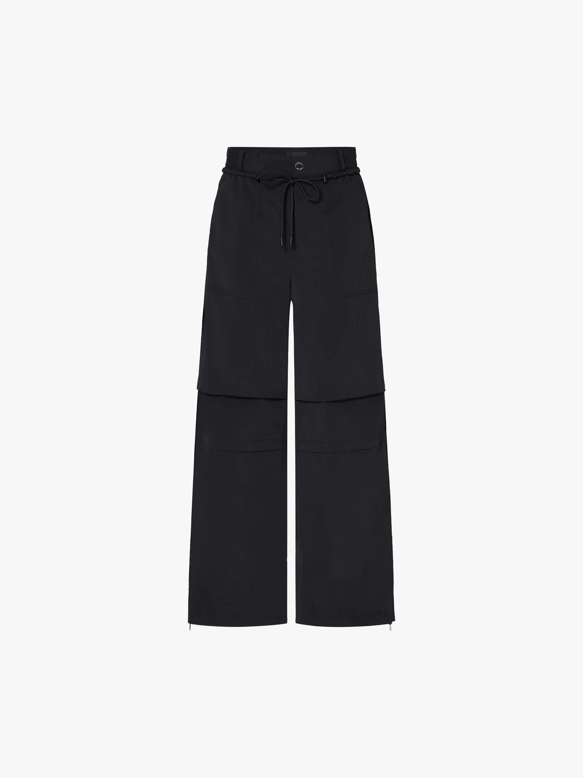 Drawstring Waist Cargo Trousers