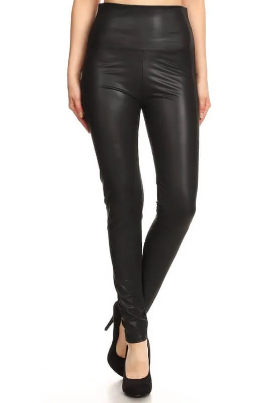 Faux Leather Liquid Leggings