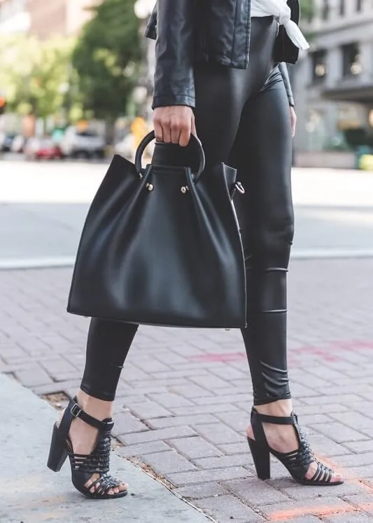 Faux Leather Liquid Leggings