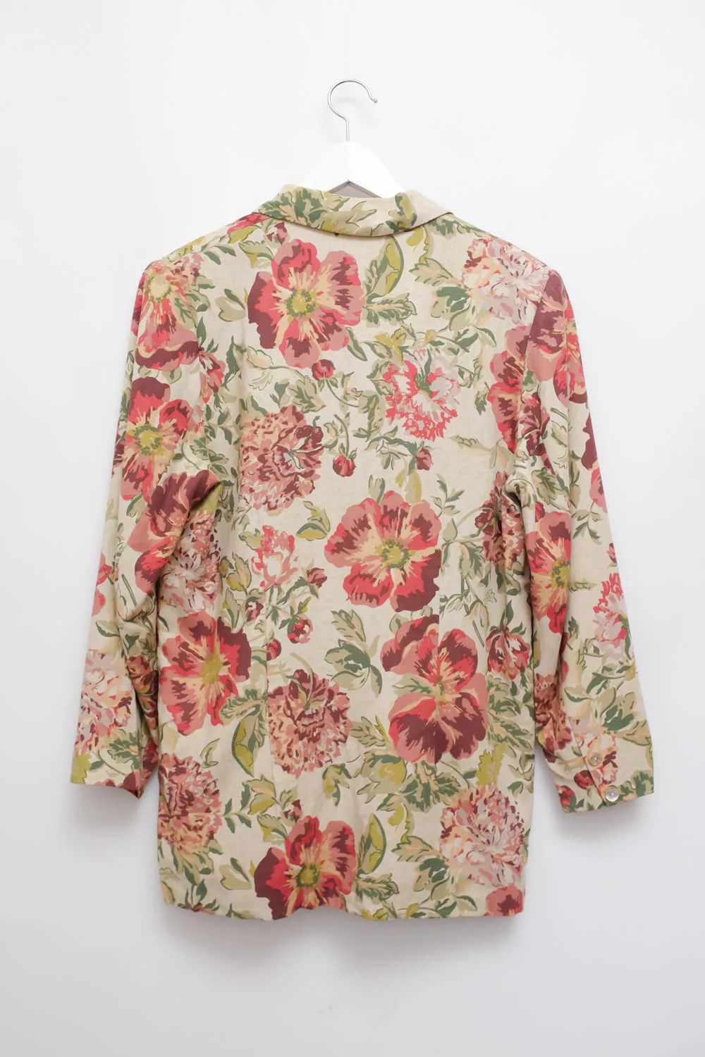 FLORAL LINEN SUMMER BLAZER