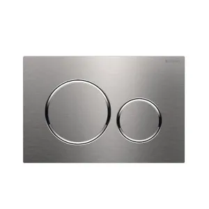 Geberit Sigma 20 Dual Flush Plate Stainless Steel/Chrome