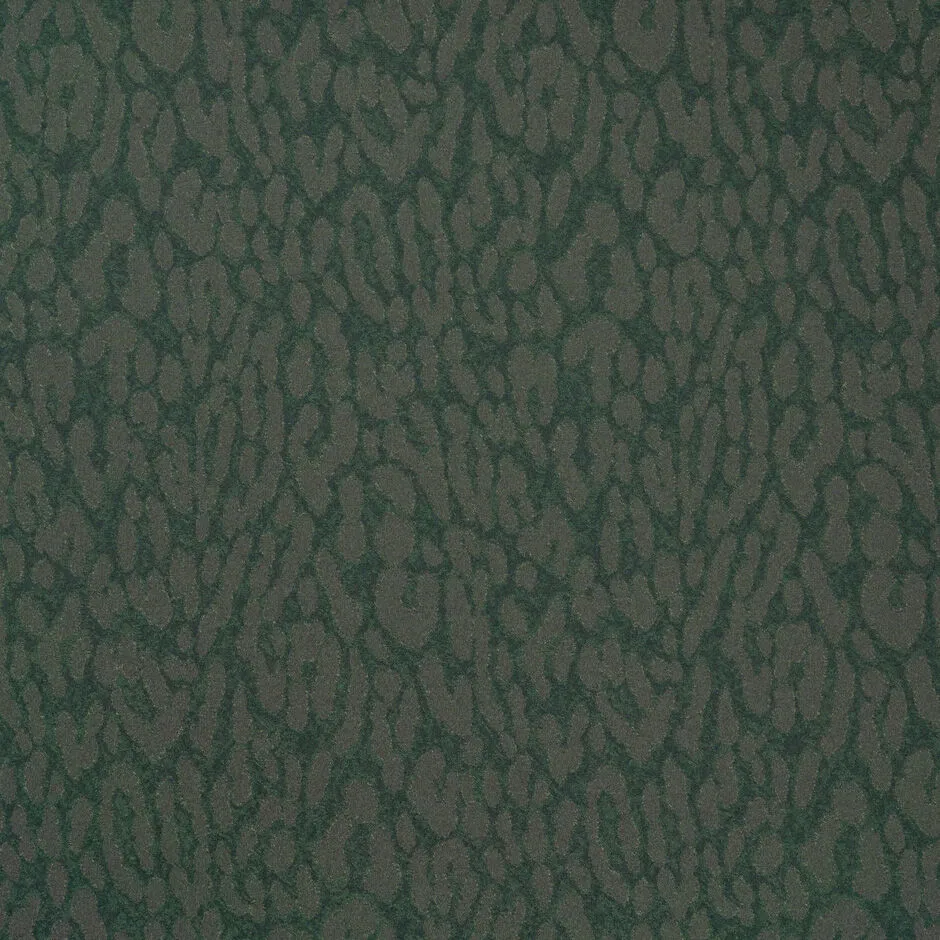 Green Abstract Animal Stretch Brocade