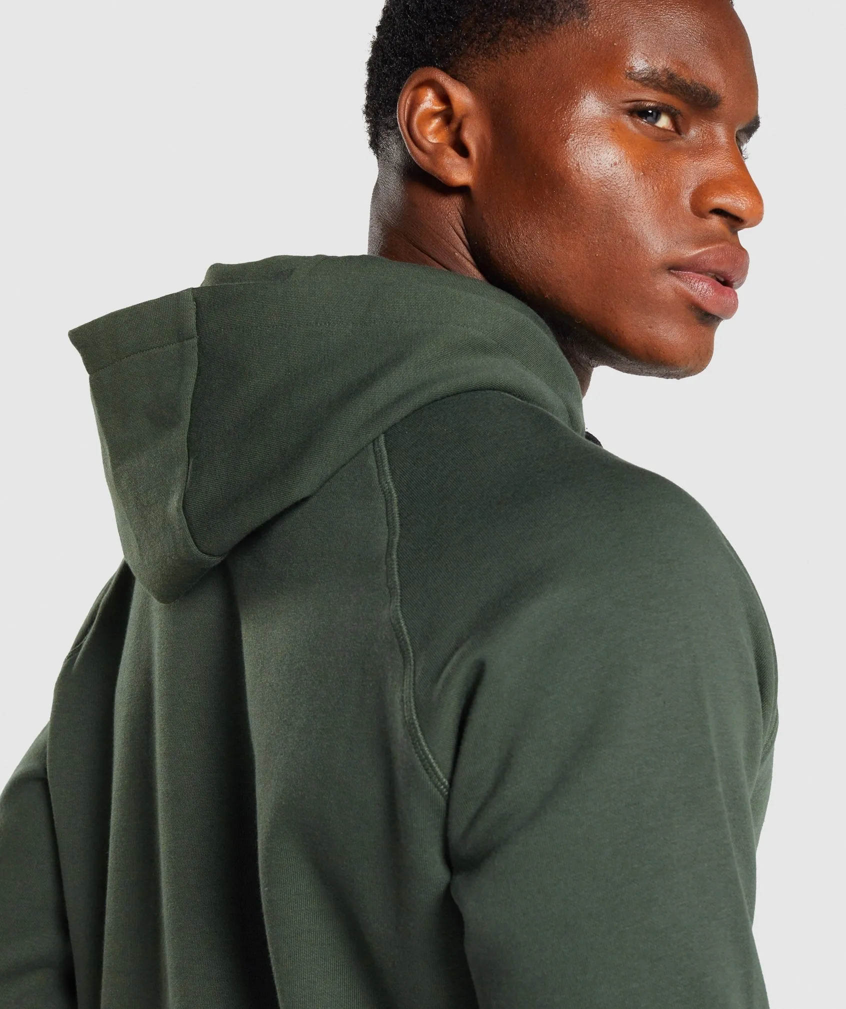 Gymshark Sharkhead Infill Hoodie - Dark Green