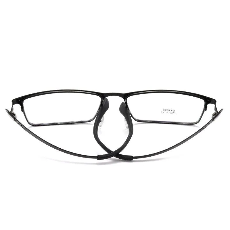 Handoer Men's Full Rim Square Alloy Eyeglasses 41002