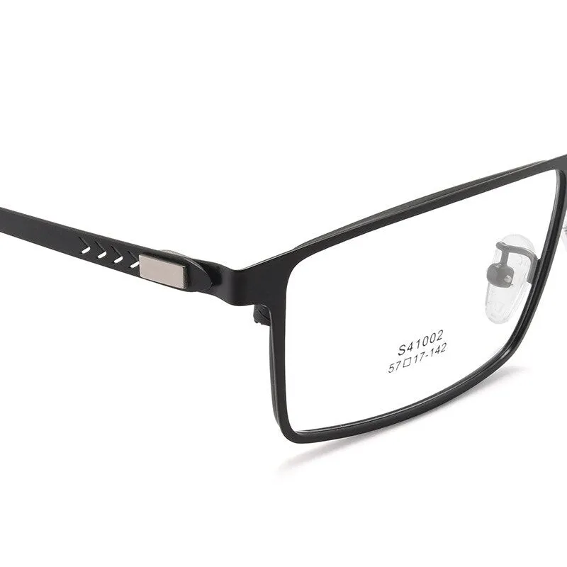 Handoer Men's Full Rim Square Alloy Eyeglasses 41002