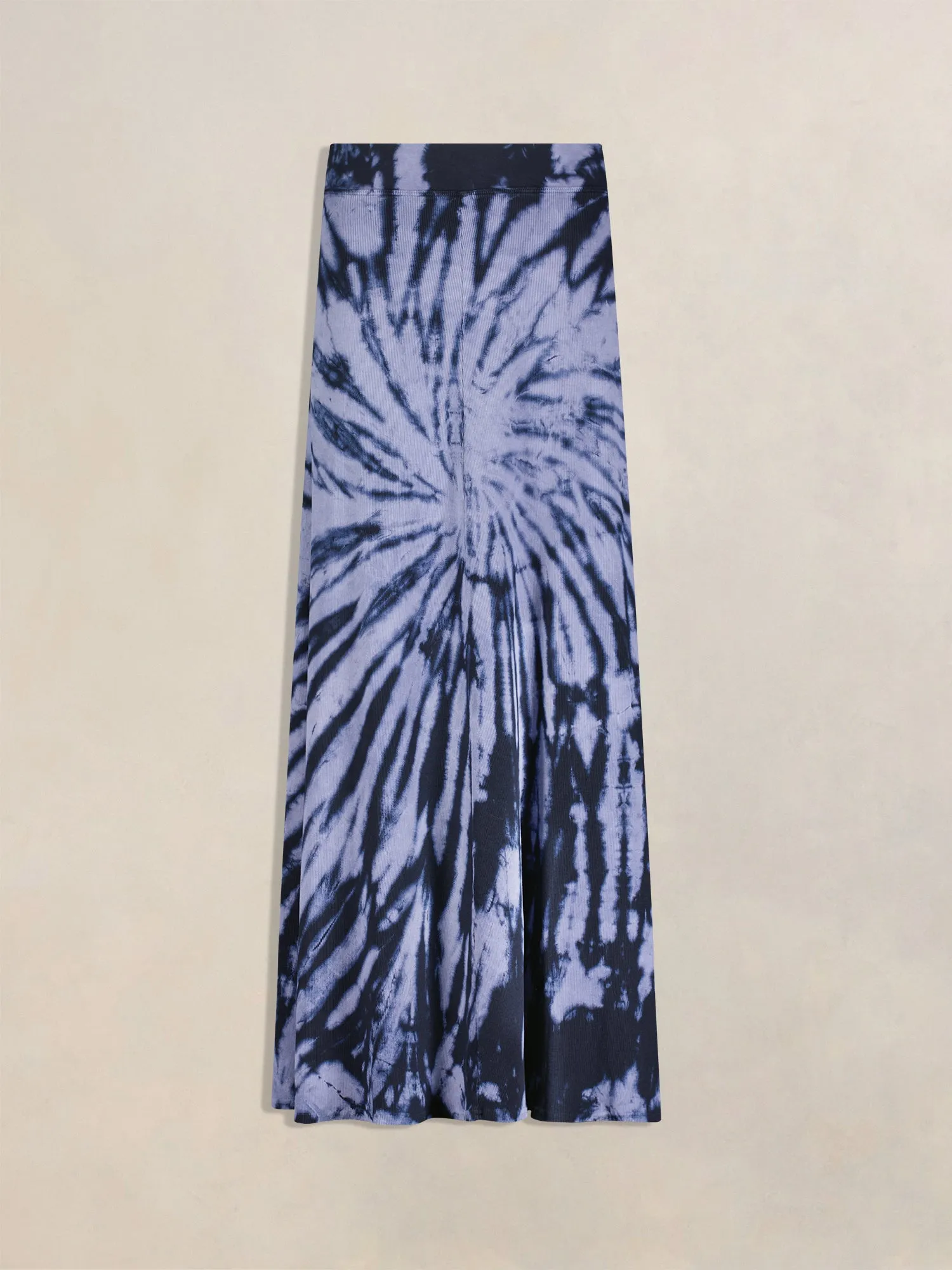 Hard Tail Ribbed Panel Maxi Skirt CS-128