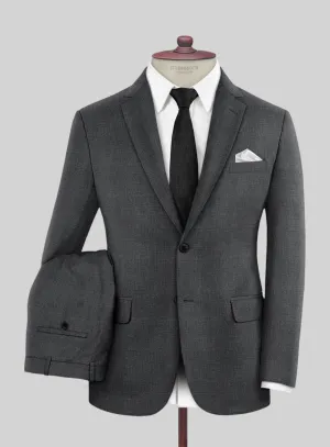 Hardy Minnis Dark Gray Glen Wool Suit