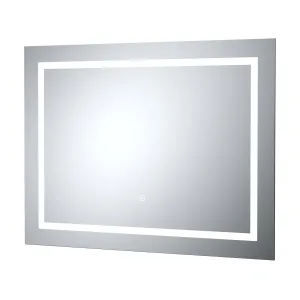 Hudson Reed 800 x 600mm LED Touch Sensor Mirror in Silver