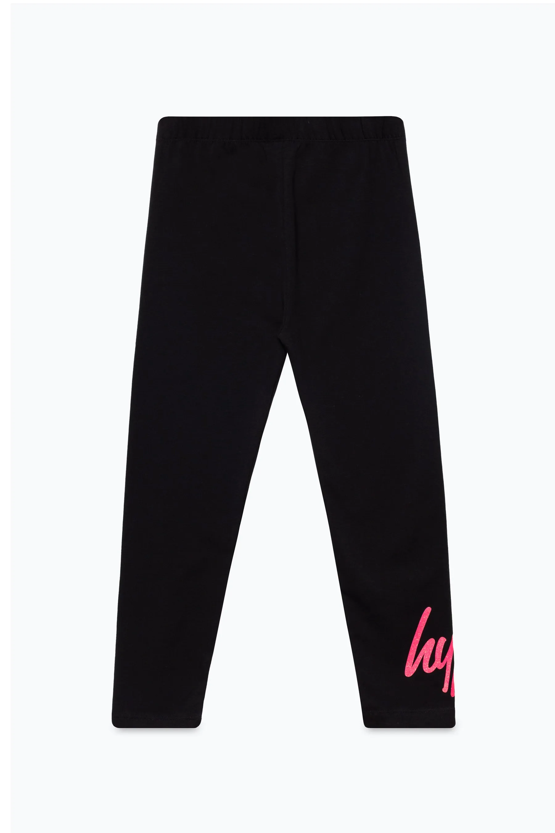 Hype Girls Black Pink Script 2 Pack Leggings