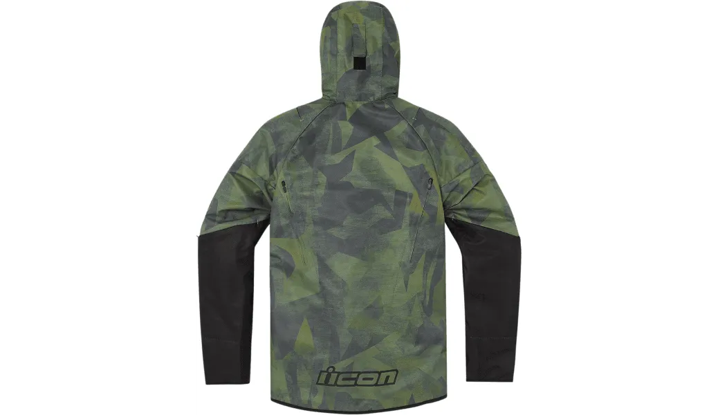 Icon Airform Battlescar Green Men's Jacket - Size Med