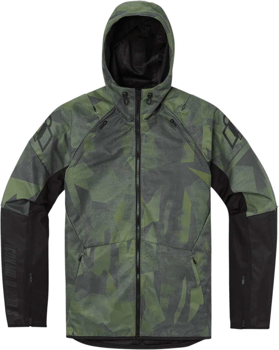 Icon Airform Battlescar Green Men's Jacket - Size Med