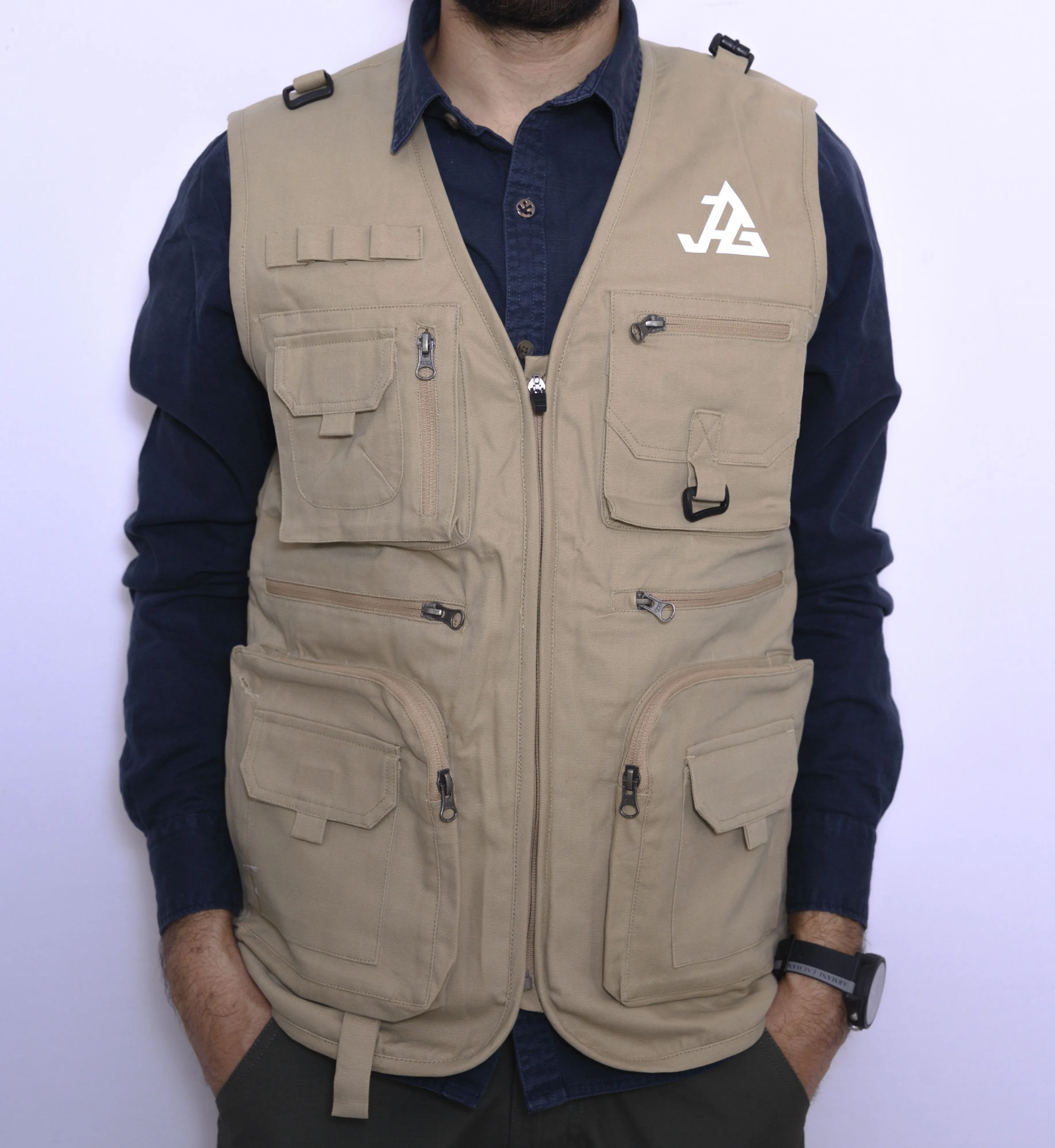 JAG Kaziranga Series Multi-Pocket Jacket | Safari Jacket | 9 Pockets | Unisex | Travellers Jacket