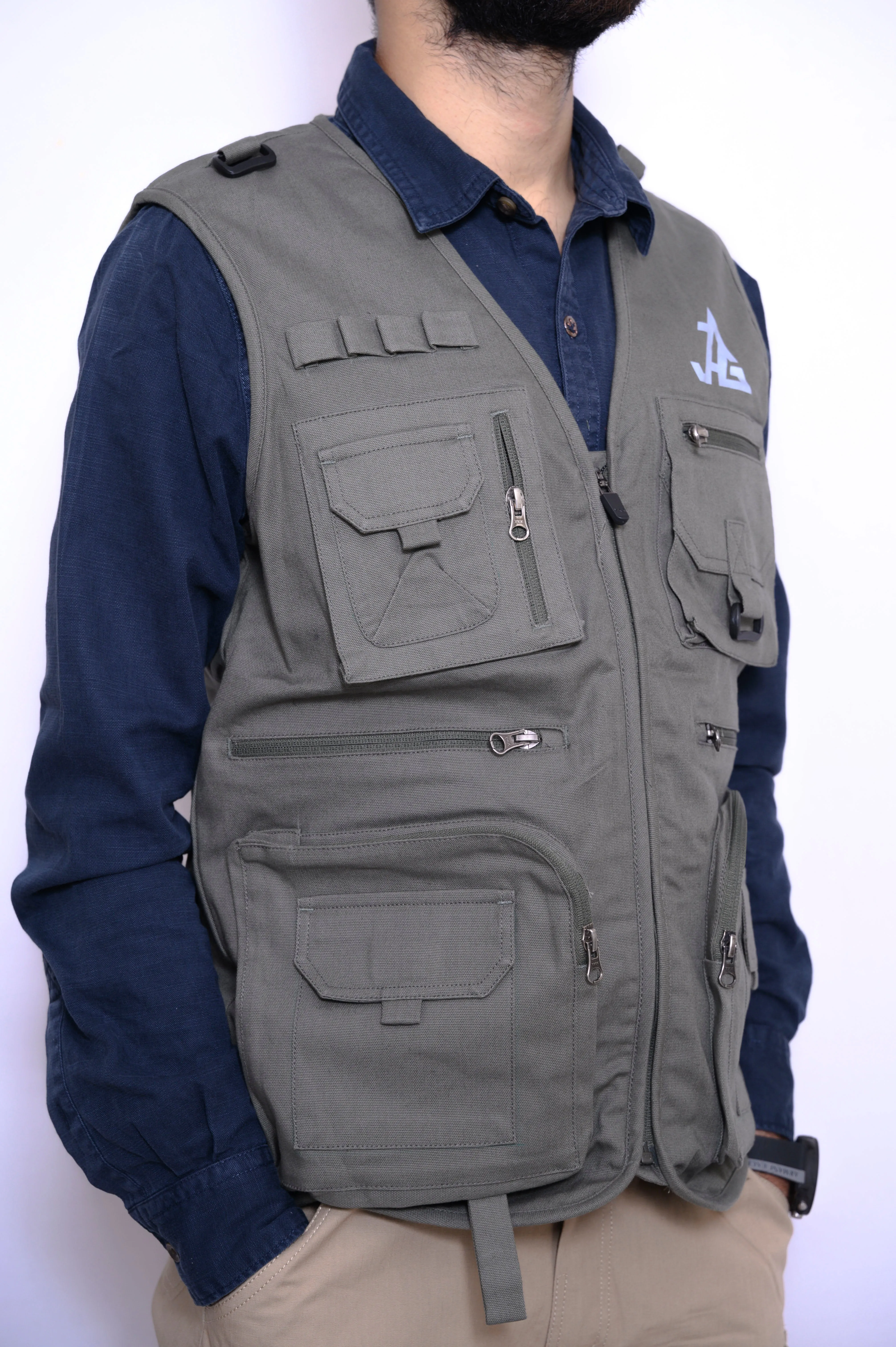 JAG Kaziranga Series Multi-Pocket Jacket | Safari Jacket | 9 Pockets | Unisex | Travellers Jacket