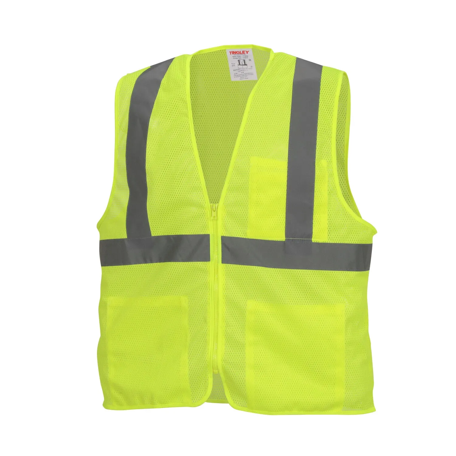 Job Sight Class 2 Zip-Up Mesh Vest