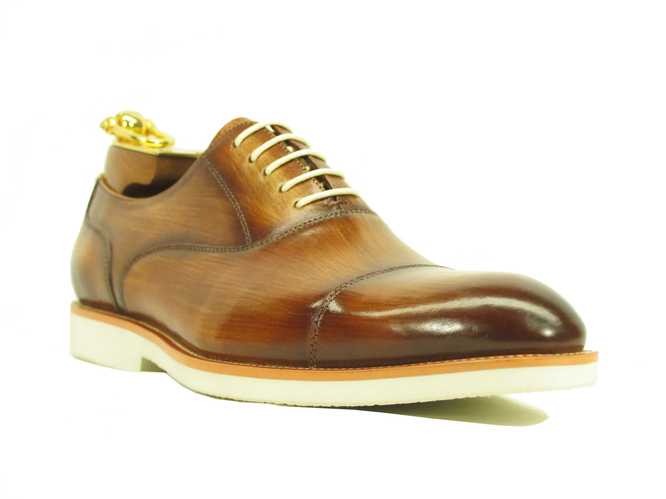 Lightweight Lace-up Cap Toe Oxford