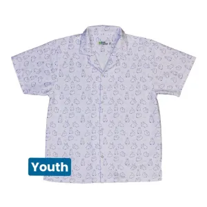 Lilac Anime Bunnies Youth Hawaiian Shirt