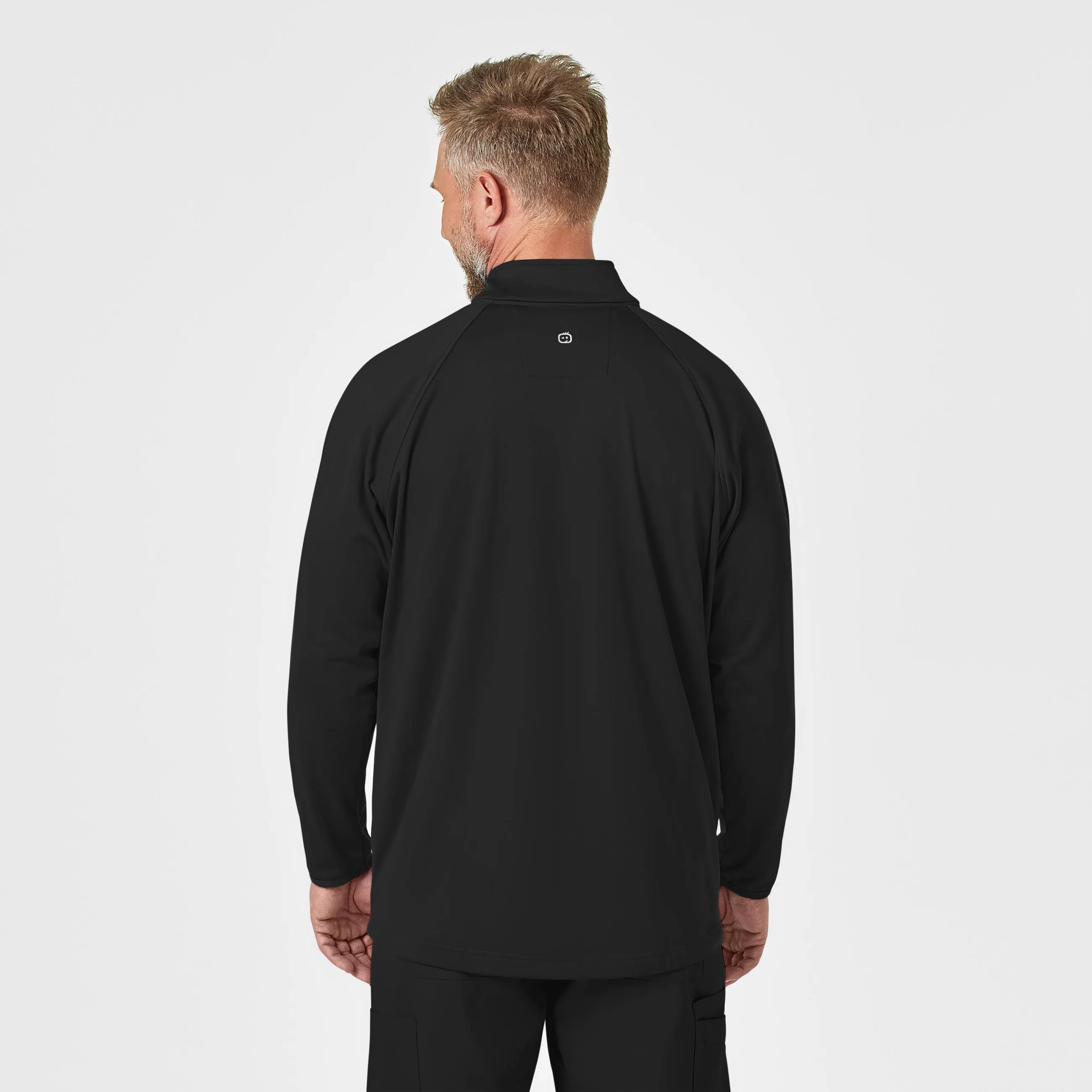 Men's Fleece Full Zip Jacket - Black