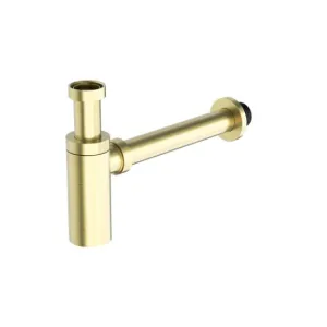 Nero 40mm Round Bottle Trap Brushed Gold