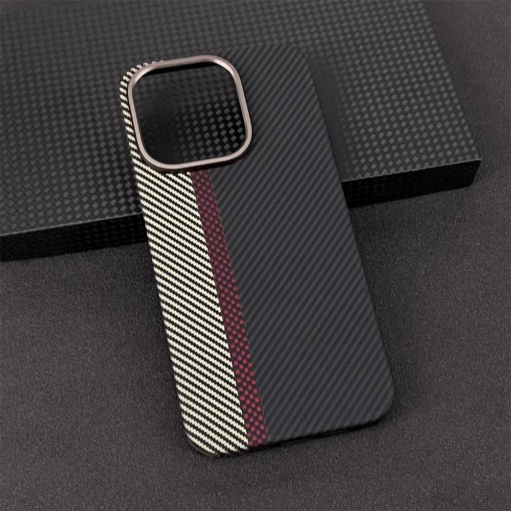 Oatsbasf Luxury Pure Aramid Fiber Case for Apple iPhone